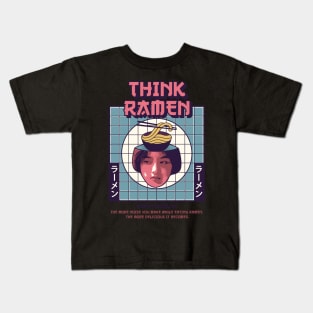 Think Ramen - Think Noodles Kids T-Shirt